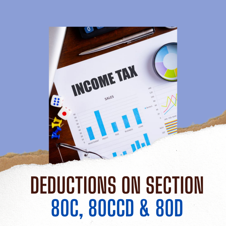 Deductions on Section 80C, 80CCD & 80D.